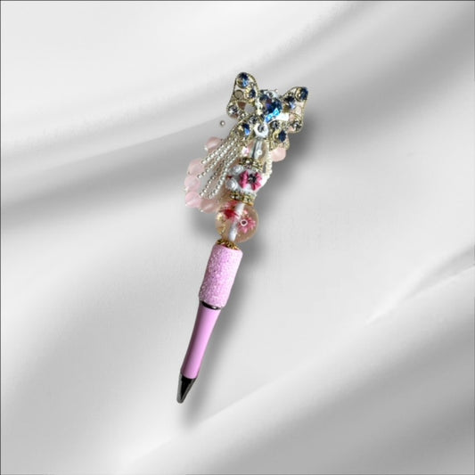 Fancy Pink Ribbon Pen
