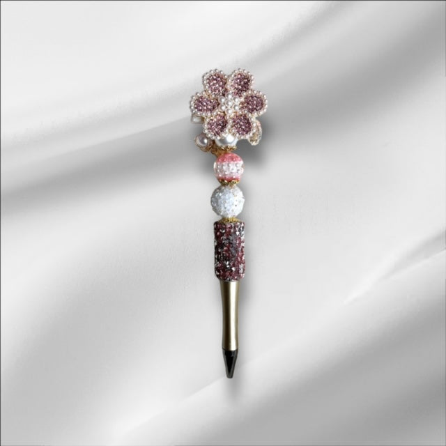 Pink Flower Pen (Style 2) with specialty wrap